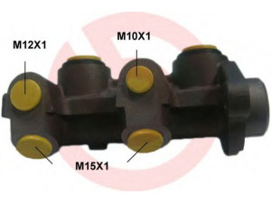 BREMBO M 59 036 pagrindinis cilindras, stabdžiai 
 Stabdžių sistema -> Pagrindinis stabdžių cilindras
558101, 3492362, 24212209083, 27210007383