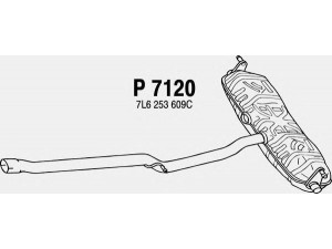 FENNO P7120 galinis duslintuvas 
 Išmetimo sistema -> Duslintuvas
7L6253609C