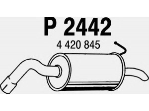 FENNO P2442 galinis duslintuvas 
 Išmetimo sistema -> Duslintuvas
4420845