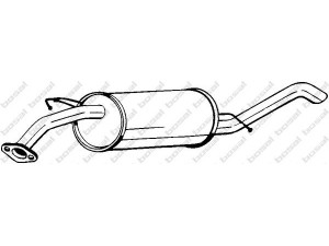 BOSAL 141-217 galinis duslintuvas 
 Išmetimo sistema -> Duslintuvas
96536936, 96536937, 96536936, 96536937