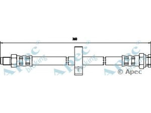 APEC braking HOS3480 stabdžių žarnelė 
 Stabdžių sistema -> Stabdžių žarnelės
480672, 4806H7, 7662724, 480672