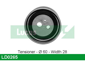 LUCAS ENGINE DRIVE LD0265 įtempiklio skriemulys, paskirstymo diržas
PN11-12-700