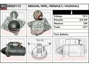 DELCO REMY DRS0113 starteris 
 Elektros įranga -> Starterio sistema -> Starteris
M001T80681, M1T80681, 23300-3400A9