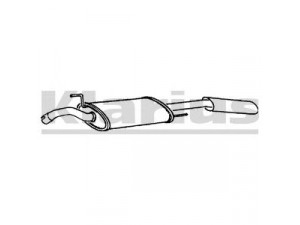 KLARIUS 240299 galinis duslintuvas 
 Išmetimo sistema -> Duslintuvas
357253209H, 357253609A, 3A0253609A