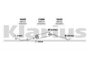 KLARIUS 931337E išmetimo sistema 
 Išmetimo sistema -> Išmetimo sistema, visa