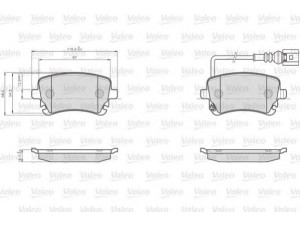 VALEO 873326 stabdžių trinkelių rinkinys, diskinis stabdys 
 Techninės priežiūros dalys -> Papildomas remontas
7H0698451A