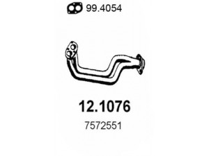 ASSO 12.1076 išleidimo kolektorius 
 Išmetimo sistema -> Išmetimo vamzdžiai
6213050, 7572551