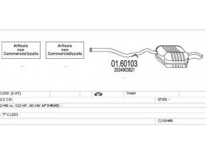 MTS C210446007807 išmetimo sistema 
 Išmetimo sistema -> Išmetimo sistema, visa