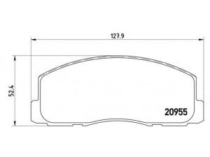 BREMBO P 54 006 stabdžių trinkelių rinkinys, diskinis stabdys 
 Techninės priežiūros dalys -> Papildomas remontas
MB277192, MB277193, MB316168, MB316757