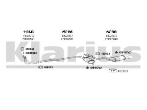 KLARIUS 720127E išmetimo sistema 
 Išmetimo sistema -> Išmetimo sistema, visa