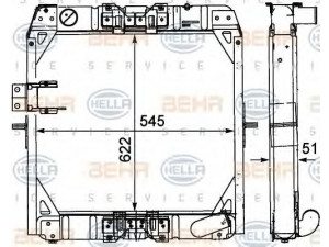 HELLA 8MK 376 709-101 radiatorius, variklio aušinimas
381 501 05 01, 381 501 07 01, 381 501 08 01