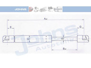 JOHNS 23 06 95-91 dujinė spyruoklė, bagažinė 
 Priedai -> Bagažinė/pakrovimo skyrius
00008731C0, 8731 C0