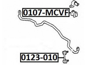 ASVA 0123-010 šarnyro stabilizatorius 
 Ašies montavimas/vairavimo mechanizmas/ratai -> Stabilizatorius/fiksatoriai -> Savaime išsilyginanti atrama
48820-33010