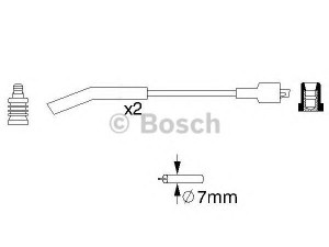 BOSCH 0 986 357 085 uždegimo laido komplektas 
 Kibirkšties / kaitinamasis uždegimas -> Uždegimo laidai/jungtys