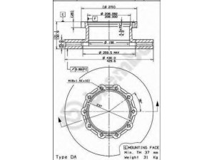 BREMBO 09.8067.10 stabdžių diskas
1402272