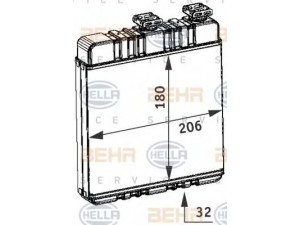 HELLA 8FH 351 311-141 šilumokaitis, salono šildymas 
 Šildymas / vėdinimas -> Šilumokaitis
16 18 142, 91 17 283, 1618142, 9117283