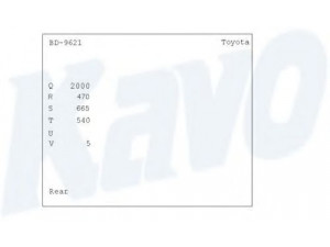 KAVO PARTS BD-9621 stabdžių būgnas
4243120070