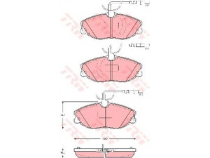 TRW GDB1423 stabdžių trinkelių rinkinys, diskinis stabdys 
 Techninės priežiūros dalys -> Papildomas remontas
E172058, E172522, 425206