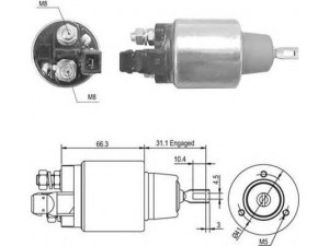 MAGNETI MARELLI 940113050468 solenoidinis jungiklis, starteris