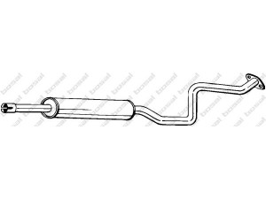 BOSAL 289-133 vidurinis duslintuvas 
 Išmetimo sistema -> Duslintuvas
FP35-20-55XB, FP35-20-55XC