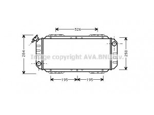 AVA QUALITY COOLING FD2008 radiatorius, variklio aušinimas 
 Aušinimo sistema -> Radiatorius/alyvos aušintuvas -> Radiatorius/dalys
77FB8005FG, 77FB8005HB