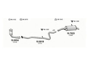 ASSO ART2775 išmetimo sistema 
 Išmetimo sistema -> Išmetimo sistema, visa