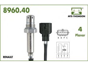 MTE-THOMSON 8960.40.046 lambda jutiklis 
 Variklis -> Variklio elektra
82 00 461 432, 82 00 650 085, 82 00 760 489