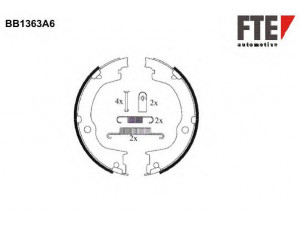 FTE BB1363A6 stabdžių trinkelių komplektas, stovėjimo stabdis 
 Stabdžių sistema -> Rankinis stabdys
4804801, 96626083, 96 626 083, 96626083
