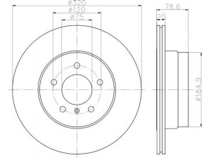 HELLA PAGID 8DD 355 114-001 stabdžių diskas 
 Stabdžių sistema -> Diskinis stabdys -> Stabdžių diskas
34216771970, 34216793247, 34216868940