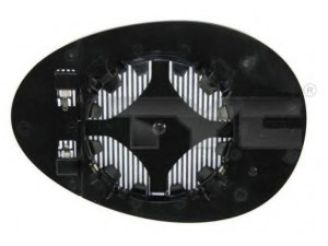 TYC 322-0006-1 veidrodėlio stiklas, išorinis veidrodėlis 
 Kėbulas -> Keleivių kabina -> Veidrodėlis
51162755625