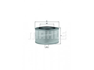 KNECHT LX 507 oro filtras 
 Filtrai -> Oro filtras
0030949204, 0040943304