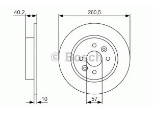 BOSCH 0 986 479 S85 stabdžių diskas 
 Stabdžių sistema -> Diskinis stabdys -> Stabdžių diskas
0K2AA 26251A, 0K2AA 26251B