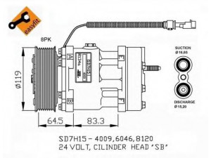 NRF 32750G kompresorius, oro kondicionierius 
 Oro kondicionavimas -> Kompresorius/dalys
1402081, 1402081R, 1405137, 1405137R