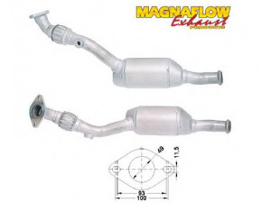 MAGNAFLOW 86348 katalizatoriaus keitiklis 
 Išmetimo sistema -> Katalizatoriaus keitiklis
7700847363