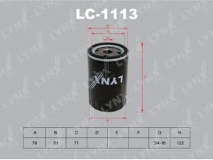 LYNXauto LC-1113 alyvos filtras 
 Techninės priežiūros dalys -> Techninės priežiūros intervalai
04781 452AA, 04781 452AB, 04781 452BB