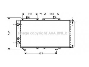 AVA QUALITY COOLING PE2033 radiatorius, variklio aušinimas 
 Aušinimo sistema -> Radiatorius/alyvos aušintuvas -> Radiatorius/dalys
05931556, 1300F7, 1300F8, 5960172