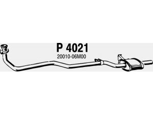 FENNO P4021 priekinis duslintuvas 
 Išmetimo sistema -> Duslintuvas
20010-06M00