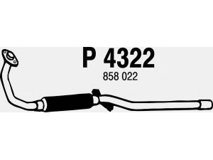 FENNO P4322 išleidimo kolektorius 
 Išmetimo sistema -> Išmetimo vamzdžiai
858022