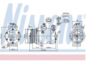 NISSENS 89196 kompresorius, oro kondicionierius 
 Oro kondicionavimas -> Kompresorius/dalys
24462196, 6854015, 6854024, 93176855