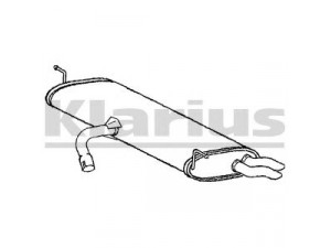 KLARIUS VW597H galinis duslintuvas 
 Išmetimo sistema -> Duslintuvas
1K6253609Q, 1K6253609Q, 1K6253609Q