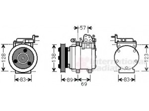 VAN WEZEL 8200K260 kompresorius, oro kondicionierius 
 Oro kondicionavimas -> Kompresorius/dalys
97701-4A850, 977014A850