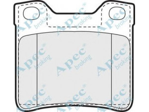 APEC braking PAD906 stabdžių trinkelių rinkinys, diskinis stabdys 
 Techninės priežiūros dalys -> Papildomas remontas
425130, 425208, 425266