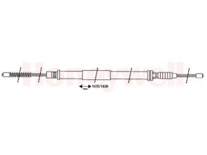 BENDIX 432850B trosas, stovėjimo stabdys
7700307719, 7700723015