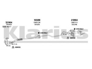 KLARIUS 391567E išmetimo sistema 
 Išmetimo sistema -> Išmetimo sistema, visa