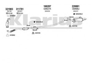 KLARIUS 391364E išmetimo sistema 
 Išmetimo sistema -> Išmetimo sistema, visa