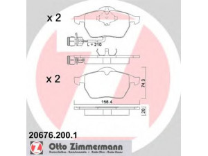 ZIMMERMANN 20676.200.1 stabdžių trinkelių rinkinys, diskinis stabdys 
 Techninės priežiūros dalys -> Papildomas remontas
4A0 698 151, 4A0 698 151 A, 4A0 698 151 C