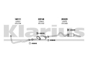 KLARIUS 090119E išmetimo sistema 
 Išmetimo sistema -> Išmetimo sistema, visa