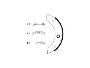 HELLA PAGID 8DA 355 050-461 stabdžių trinkelių komplektas, stovėjimo stabdis 
 Stabdžių sistema -> Rankinis stabdys
2D0698525A, 0024205920, 9044200220