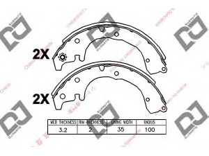 DJ PARTS BS1223 stabdžių trinkelių komplektas 
 Techninės priežiūros dalys -> Papildomas remontas
0449512012, 0449512130, 0449512131