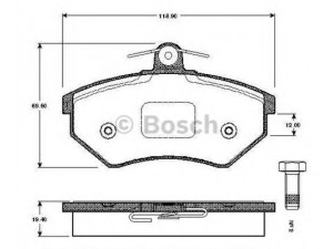BOSCH 0 986 TB2 505 stabdžių trinkelių rinkinys, diskinis stabdys
8A0 698 151 A, 8A0 698 151 C, 357 698 151 B